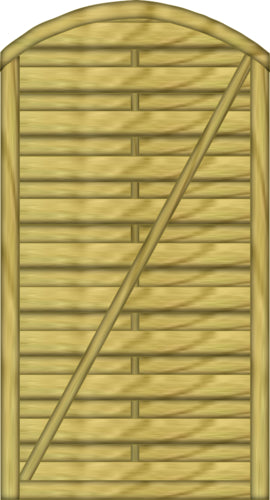 Joda® Dichtzauntür Monegro aus Fichte, grün, 100x180 cm, einflüglig