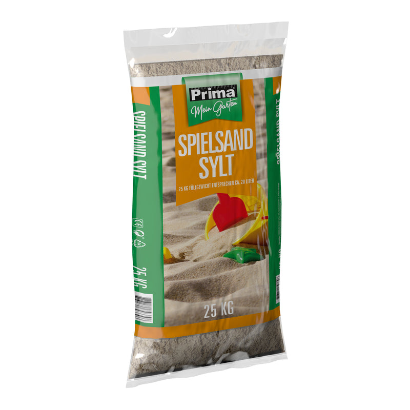 PRIMA Spielsand Sylt, Sand für Sandkasten & Spielplatz, beige, 25 kg Sack