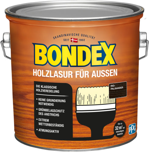 Bondex Holzlasur außen Rio Palisander 2,5 l