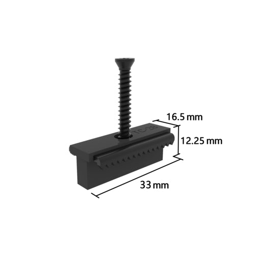 NewTechWood Netherlands Standard Clip-System TC-28 (100 Stück) für Terrassendielen-Zubehör