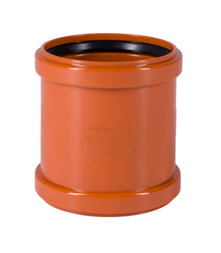 Ostendorf KGU Überschiebmuffe DN aus PVC, orangebraun (DIN EN 1401-1)