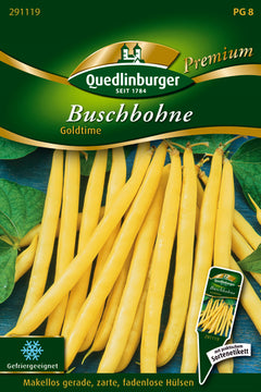 QUEDLINBURGER SAATGUT Buschbohne Goldtime PG 8 Premium, gelbe Samen
