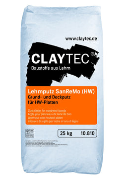 Claytec Lehmputz SanReMo, Lehm-Unterputz, 25 kg