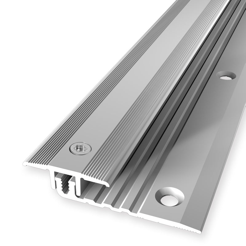 Parkettfreund Übergangsprofil PF 378 V silber 100 cm Combi Vinyl Aluminium eloxiert