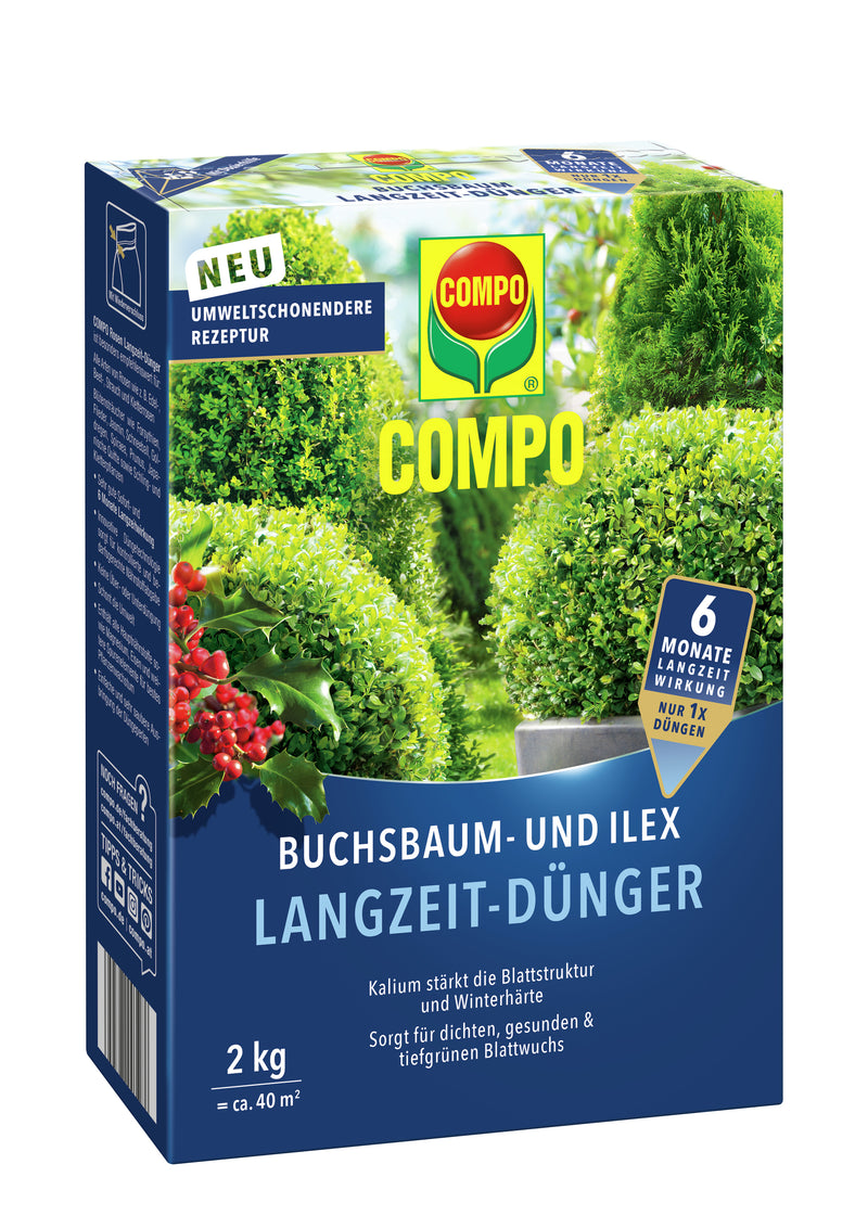 COMPO Buchsbaum-Ilex Langzeit-Dünger EREG Feststoffdünger außen