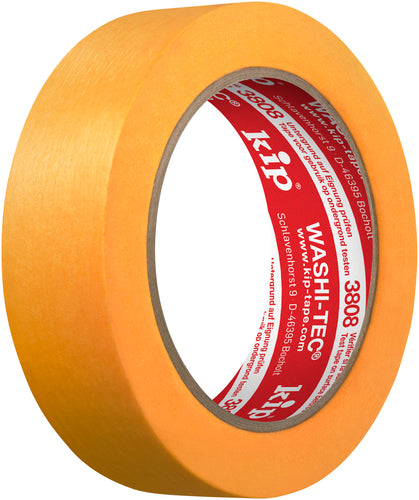 Kip Fineline-Tape Washi-Tec Typ 3808 Abdeckband Papier gelb 30 mm