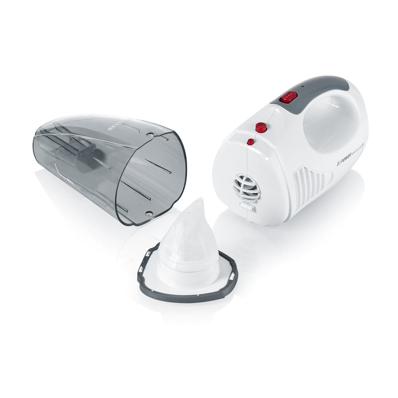 SEVERIN sPOWER home&carLi20 Akku-Handstaubsauger weiß/rot 7,4 V