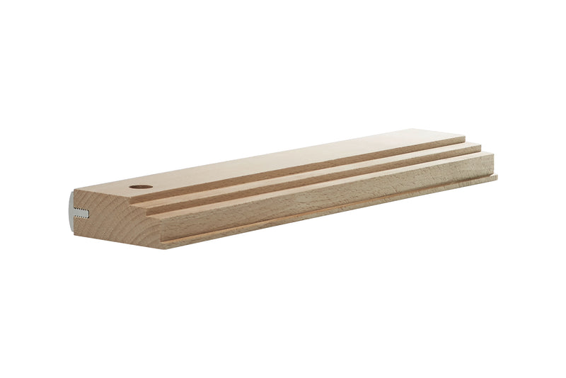 Wolfcraft Profi Schlagholz/Schlagklotz mit Aluminium-Schutzleiste, Holz
