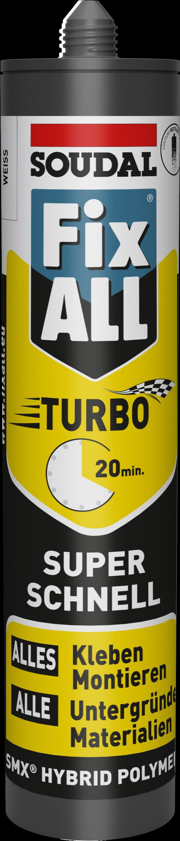 Soudal Fix ALL Turbo weiß Hybrid Kleb-/Dichtstoff, 290 ml