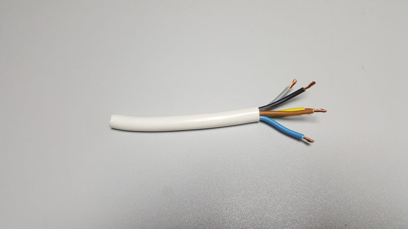 KABELEXPRESS Herdanschlussleitung H05 VV-F weiß 5-adrig 2,5 mm², 3 m