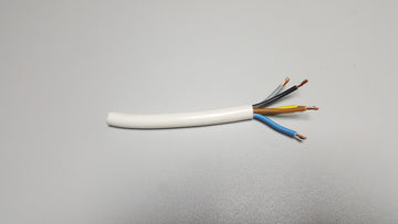 KABELEXPRESS Herdanschlussleitung H05 VV-F weiß 5-adrig 2,5 mm², 3 m