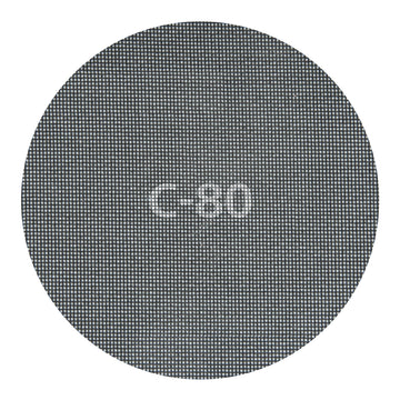 Wolfcraft Haft-Gitterleinen K80, rund Ø 225 mm, 5 Stück (SiC)