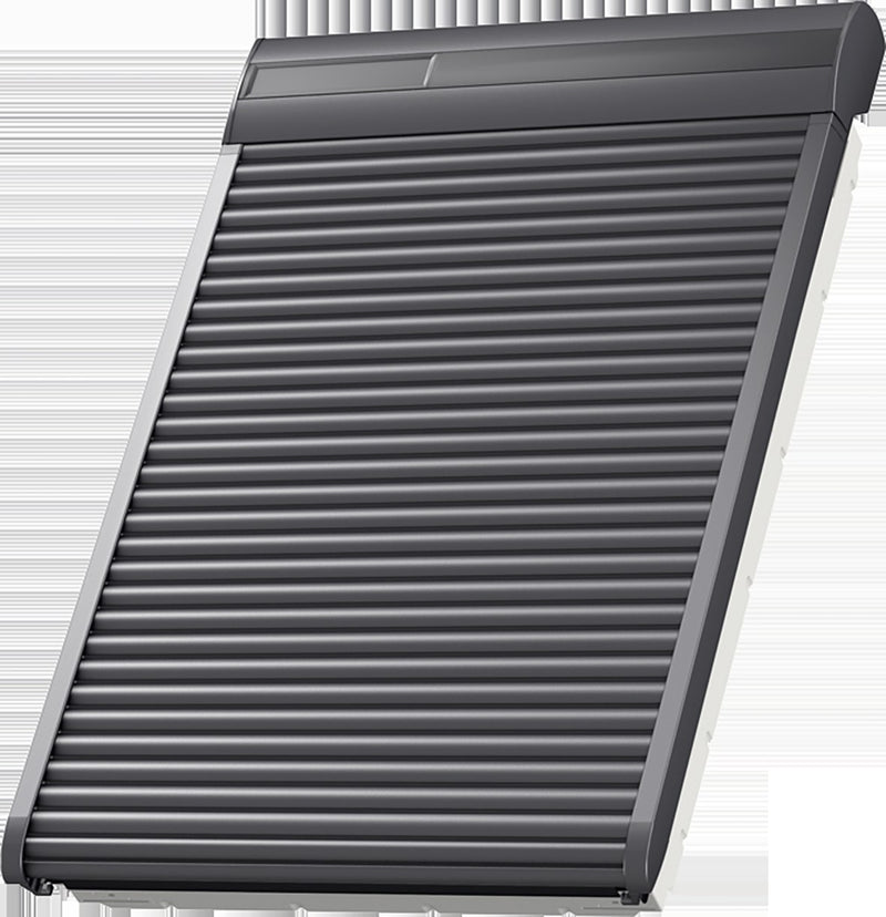 VELUX Solar-Rollladen SST dunkelgrau (Alu), Solarbetrieb