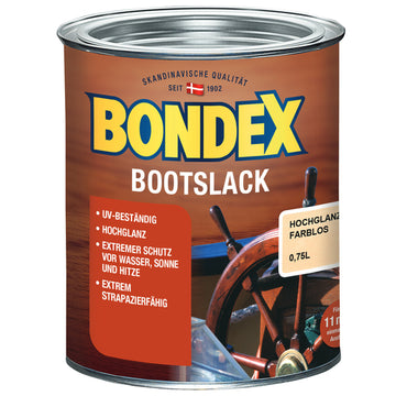Bondex Bootslack farblos 0,75 l als lösemittelhaltiger Klarlack