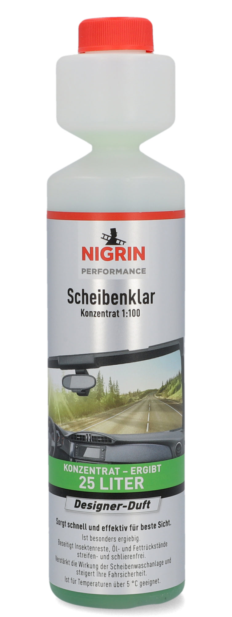 Nigrin Performance Scheibenklar 1:100, 250 ml Konzentrat