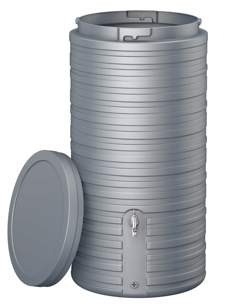 NORDIC Regenspeicher Garantia betongrau, Deckel kindersicher verriegelbar, 300 l