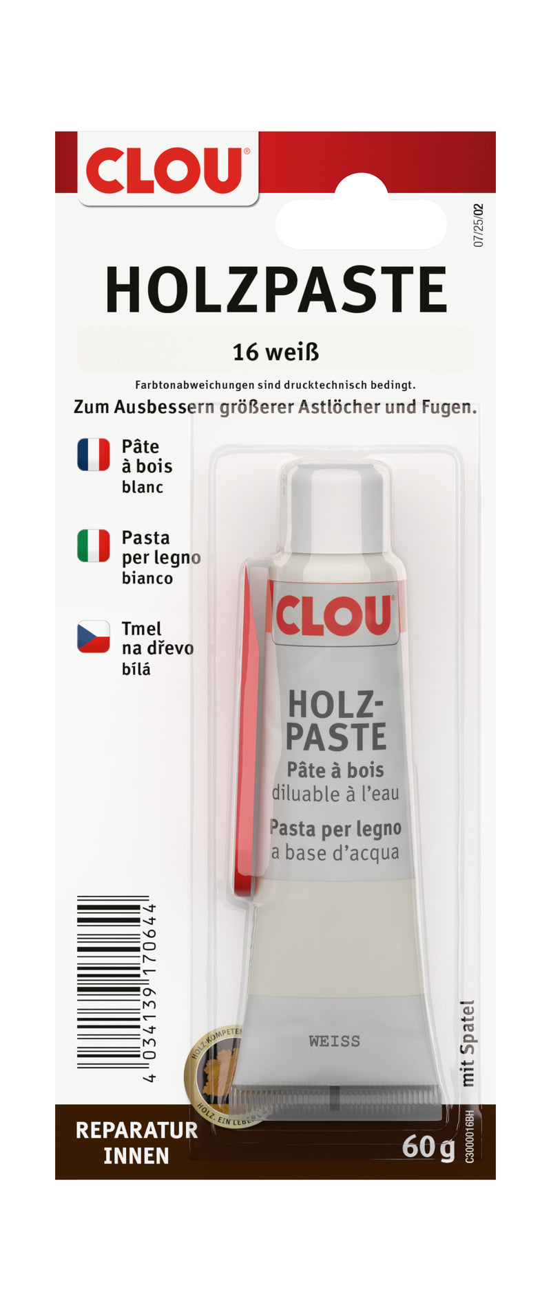 CLOU Holzpaste 60 g