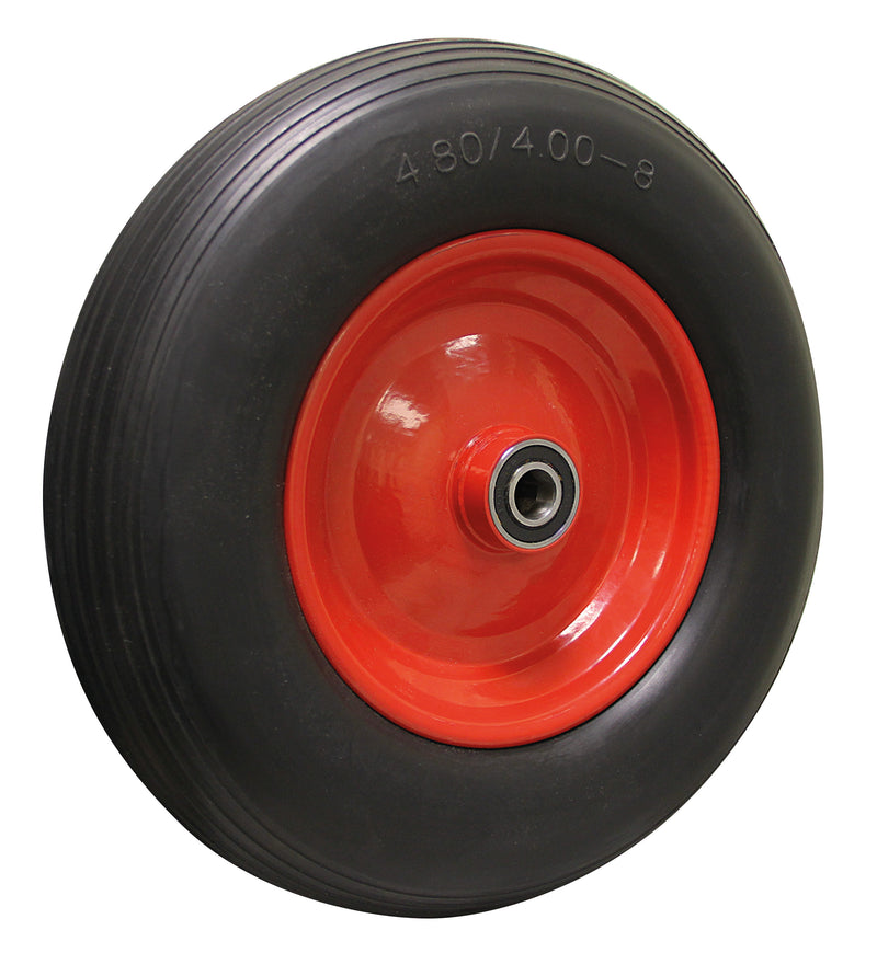 HSI Laufrad Stahlfelge Ø400 mm mit Rillenprofil, Traglast 150 kg