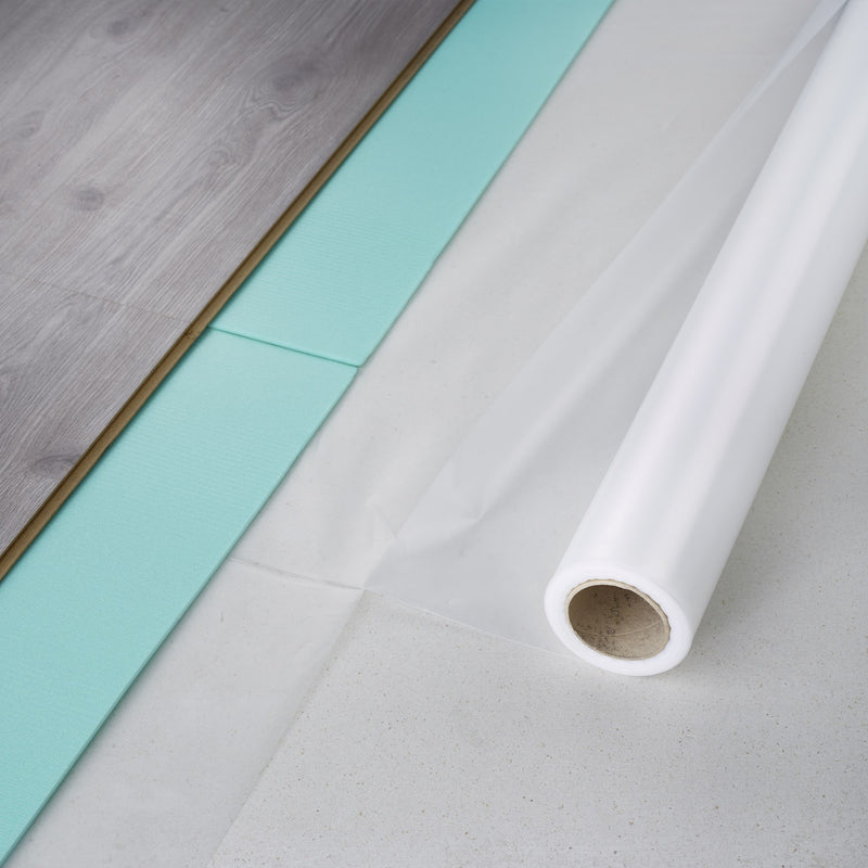 Parkettfreund Dampfsperrfolie Aqua Option 15x2 m aus Polyethylen, weiß (0,12 mm)