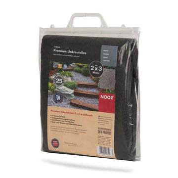 NOOR REINHOLD Premium Unkrautvlies dunkelgrau 2x3 m