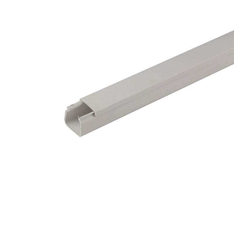 UNITEC Installationskanal reinweiß aus PVC, Kabelkanal, 2 m