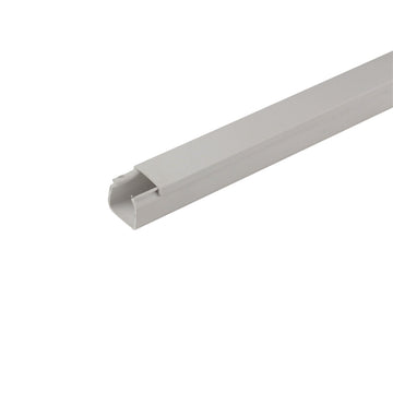 UNITEC Installationskanal reinweiß aus PVC, Kabelkanal, 2 m