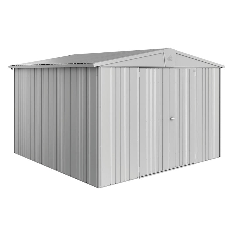 Biohort Gerätehaus Europa Gr. 7 (316 × 300 × 209 cm) Silber-metallic