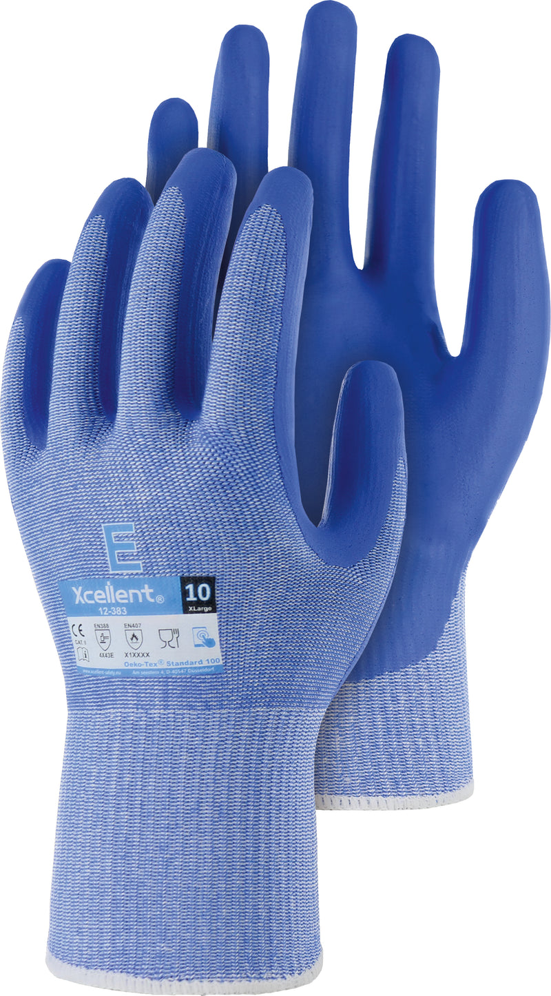 Leibwächter Schnittschutzhandschuhe hellblau, Nitril