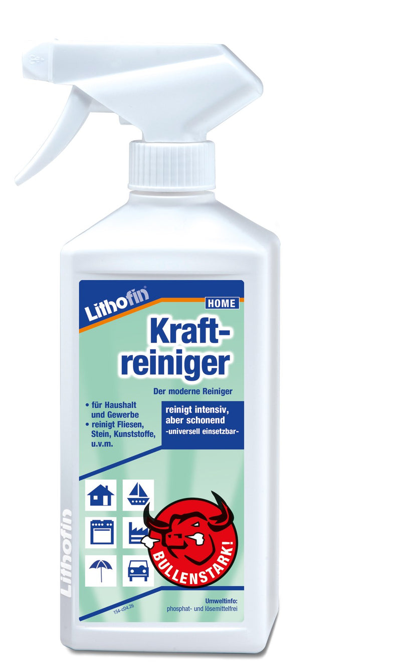 Lithofin Kraftreiniger Sprühflasche 500 ml für Keramik, Stein, Metall und Holz