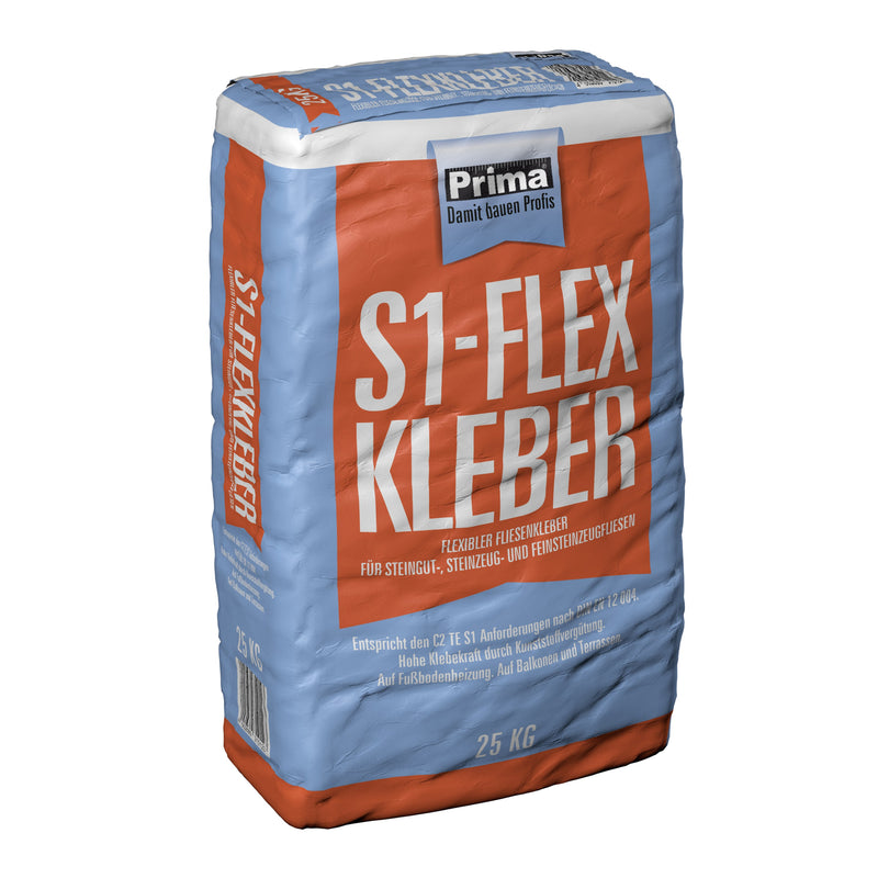 Prima Flexkleber S1 25 kg, grau, flexibel, zementgebunden