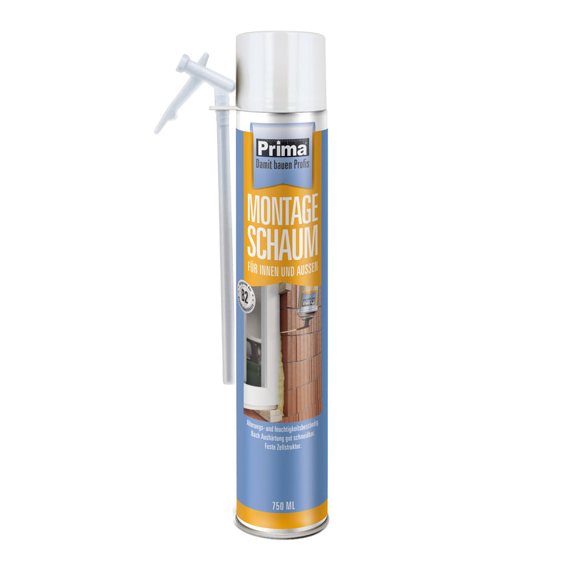 PRIMA Montageschaum B2 champagner 750 ml für innen & außen