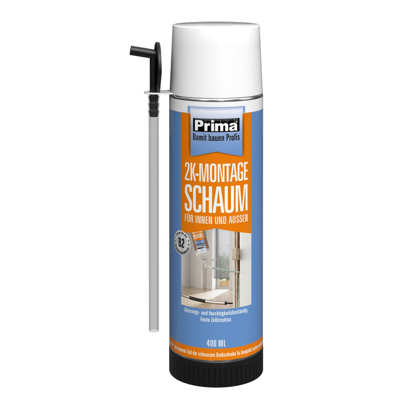 PRIMA 2K Montageschaum grün 400 ml für innen & außen