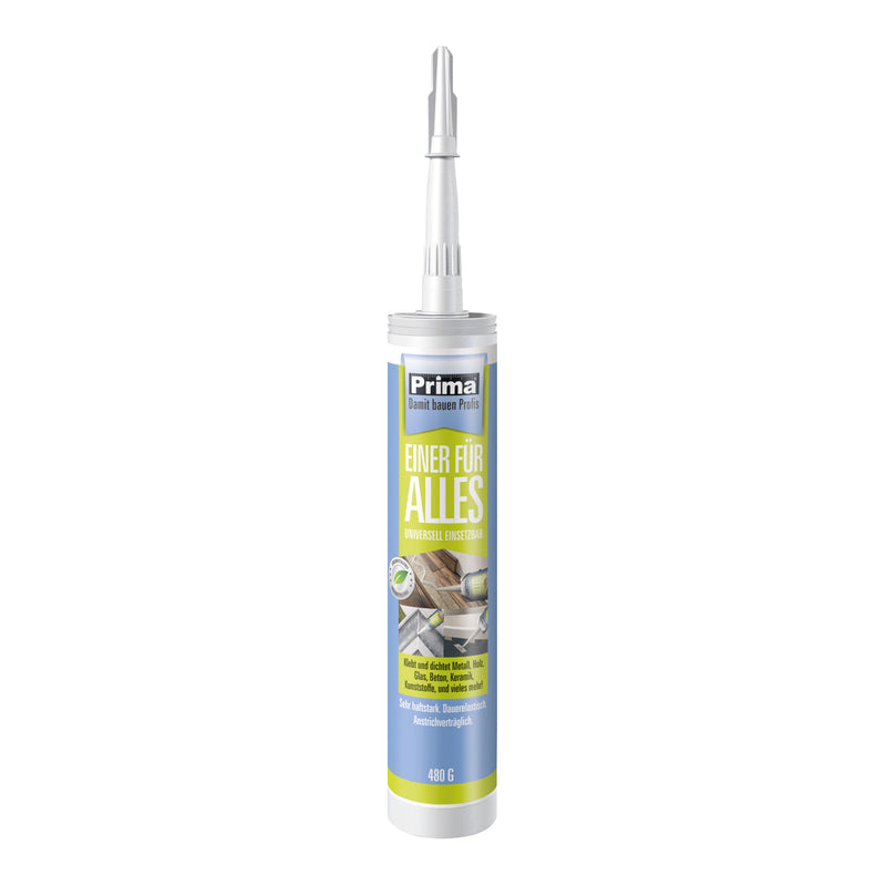 PRIMA Montagekleber „Einer für alles“ weiß 480 g (290 ml)