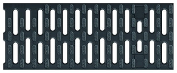 ACO DRAIN® Multiline Compositrost schwarz Kl. C 250, 0,5 m Drainlock mit Microgrip