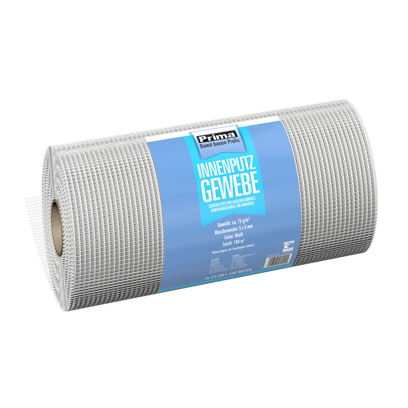 Baukom Innenputzgewebe Putzarmierung weiß 33 cm x 100 m, 75 g/m²