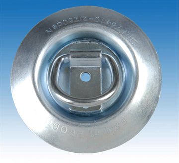 Inter-Union Zurrmulde Basic mit Ring aus Stahl, Farbe silber (Ø 97 mm)