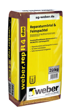 weber.rep R4 duo Reparaturmörtel & Feinspachtel betongrau, 20 kg