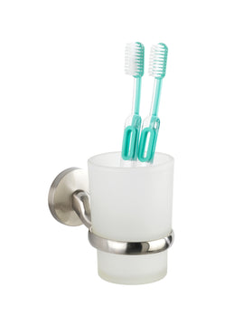 WENKO Cuba Zahnputzbecherhalter stehend matt, chrom, 24260100
