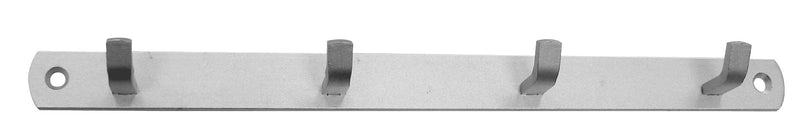 HSI Hakenleiste Aluminium silber eloxiert, mit Haken