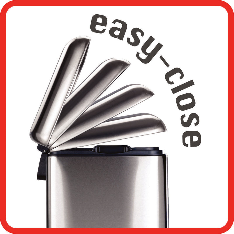 Wenko Treteimer Studio Easy Close in grau, 30 l