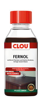 CLOU Fernol dunkel 0,150 l, tiefenwirksame Möbelpolitur für Holzflächen