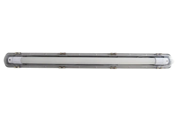 IDV Feuchtraumleuchte 0,6 m T8 LED 10 W, IP65 mit Edelstahl-Clips