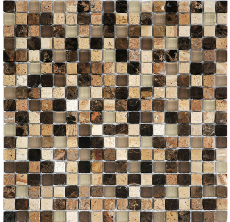 EUROSTONE MO 30x30 Eust Kombi COMBI, Castanho, 5 Stück