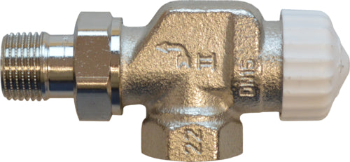 Heimeier Thermostatventil V-exact II axial vernickelt (1/2") im Beutel