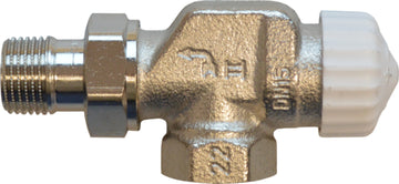 Heimeier Thermostatventil V-exact II axial vernickelt (1/2") im Beutel