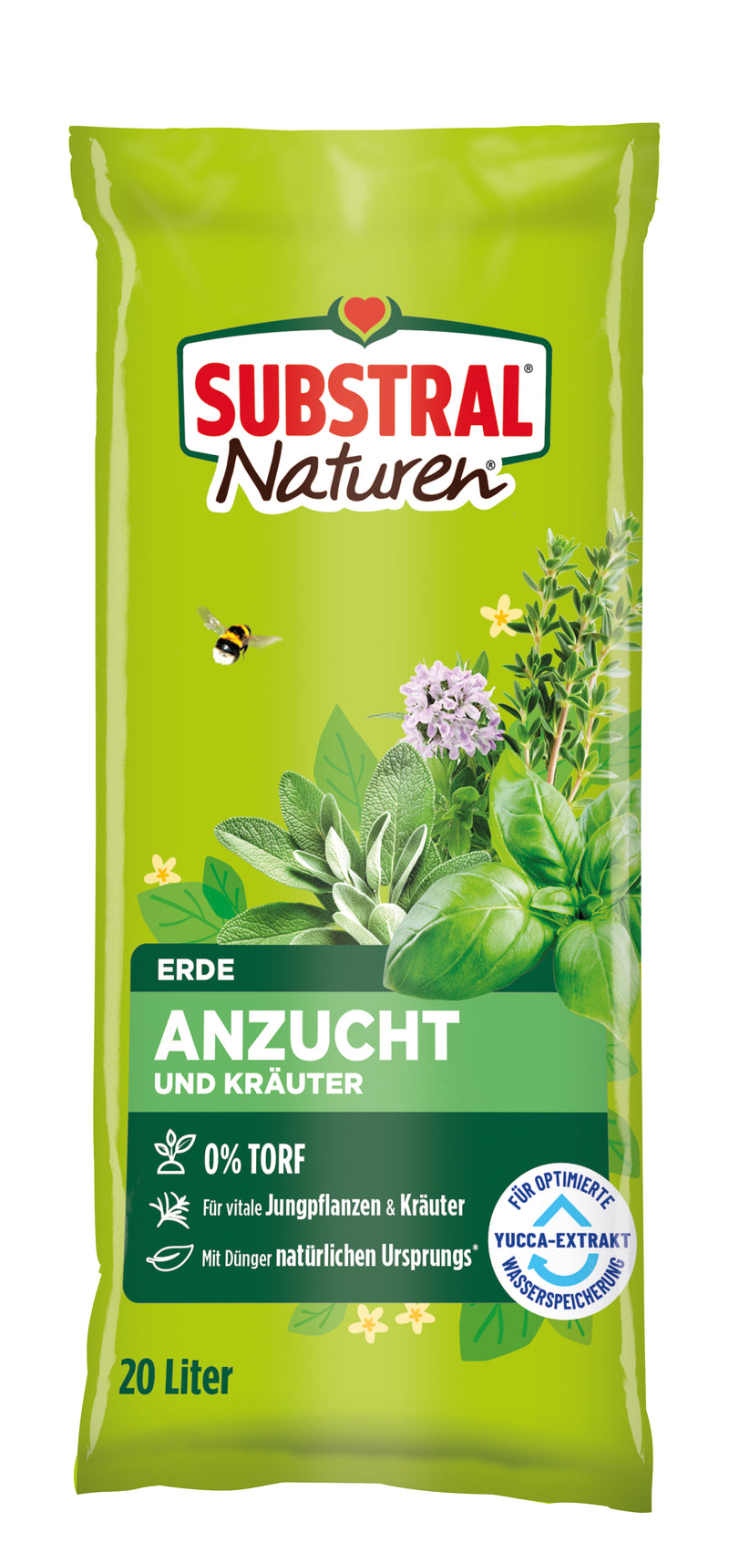 Evergreen Naturen Anzucht/Kräutererde torffrei – 20 l feinkrümelig
