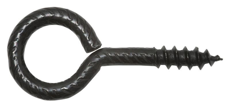 SWG Ringschraube rustikal, schwarz beschichtet, Stahl – (2 Stück)
