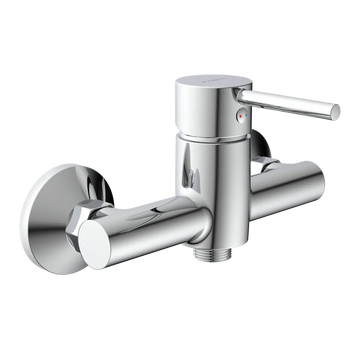 Schütte Laurana Duscharmatur 35940, Einhebelarmatur chrom glänzend (Wandmontage)