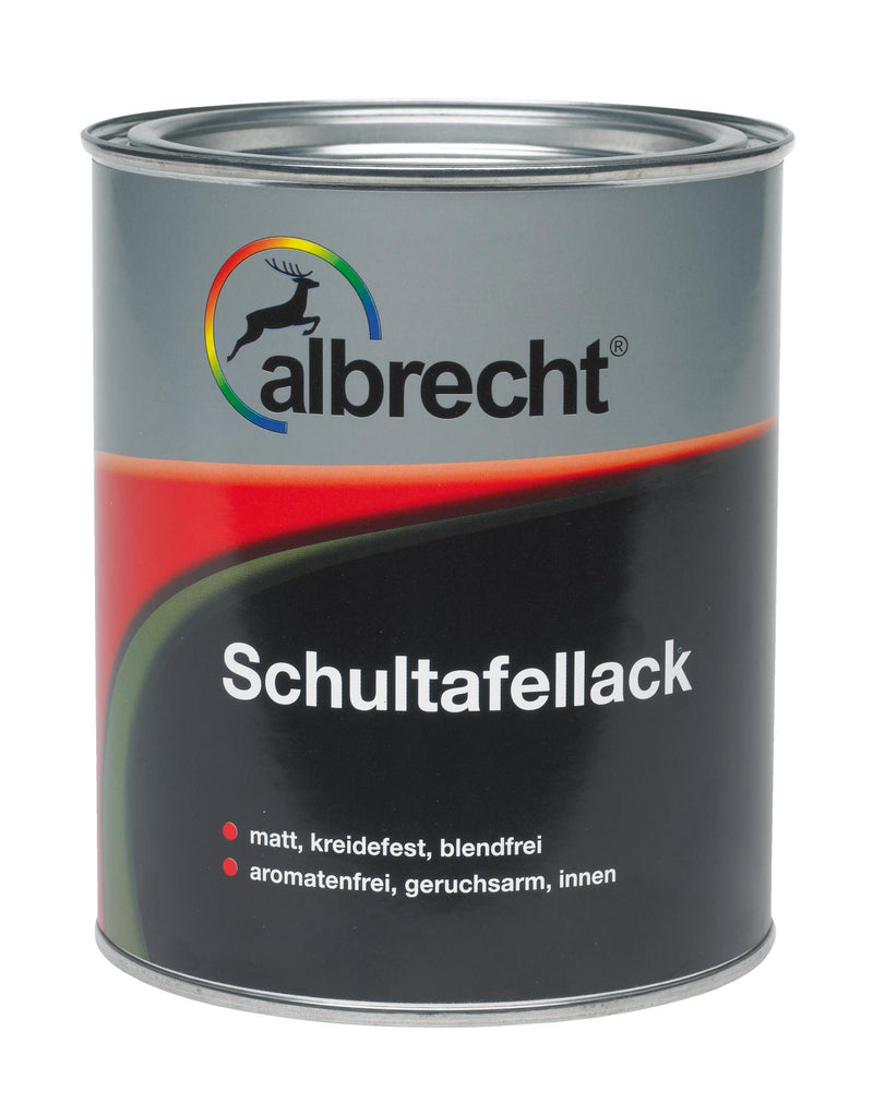 Albrecht Schultafellack RAL 9005 Tiefschwarz, 0,75 l, matt