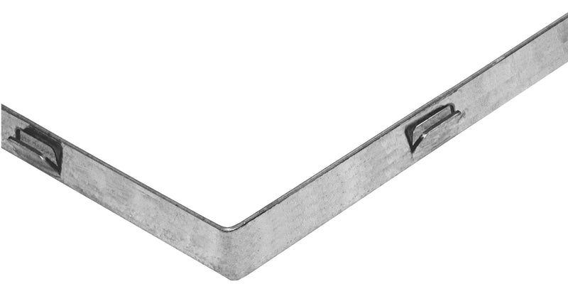 MEA Zarge für Gitterrost, Winkelstahl, feuerverzinkt, 1000x400x20 mm